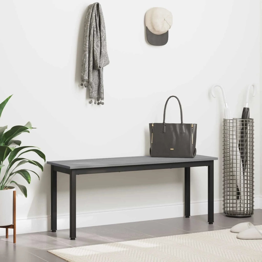 panchina Grigio Sonoma 110 x 35 x 45 cm Legno multistrato 892599