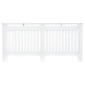 Copritermosifone in Legno MDF Bianco 172x19x81 cm