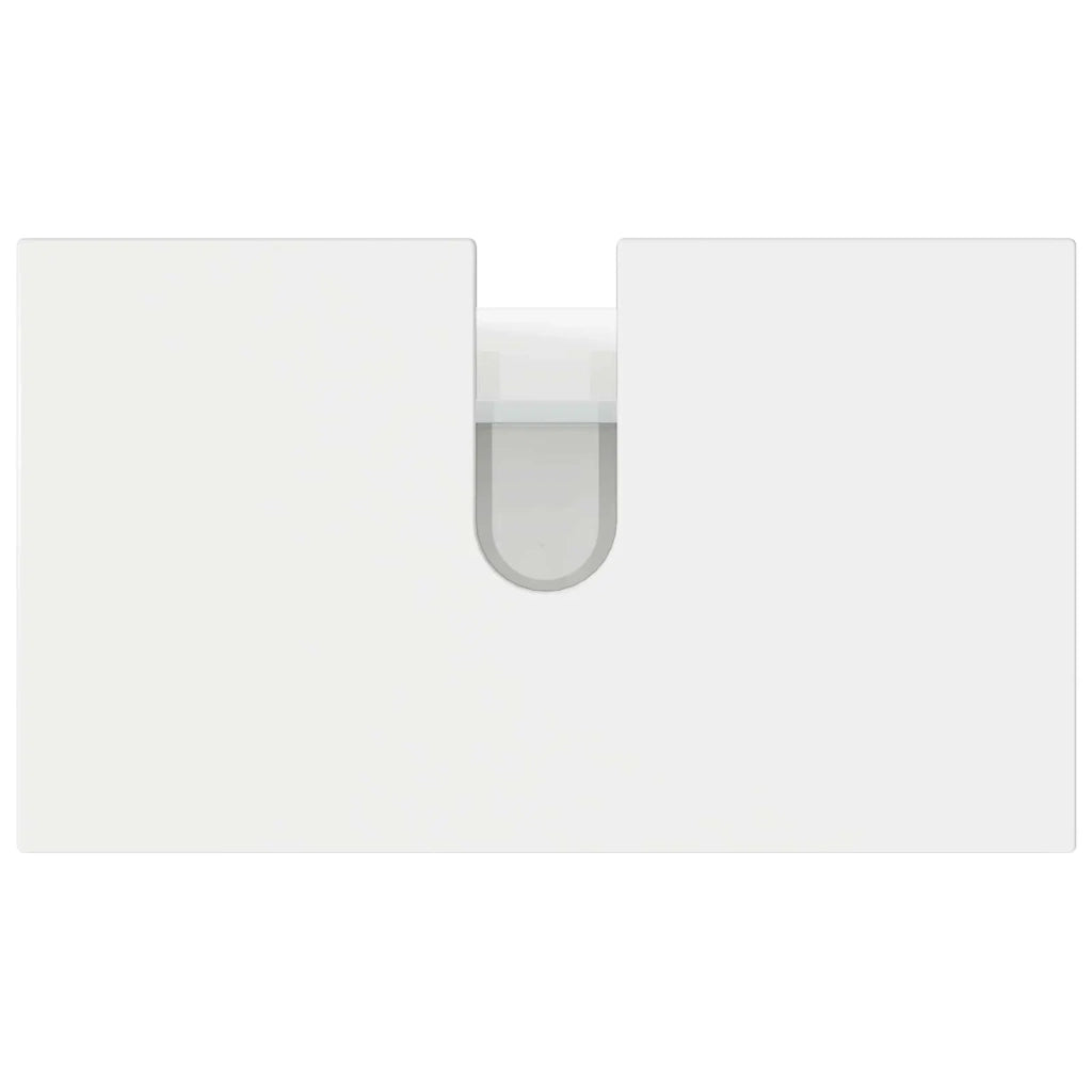 Mobiletto da bagno Bianco Lucido 60 x 35 x 60 cm