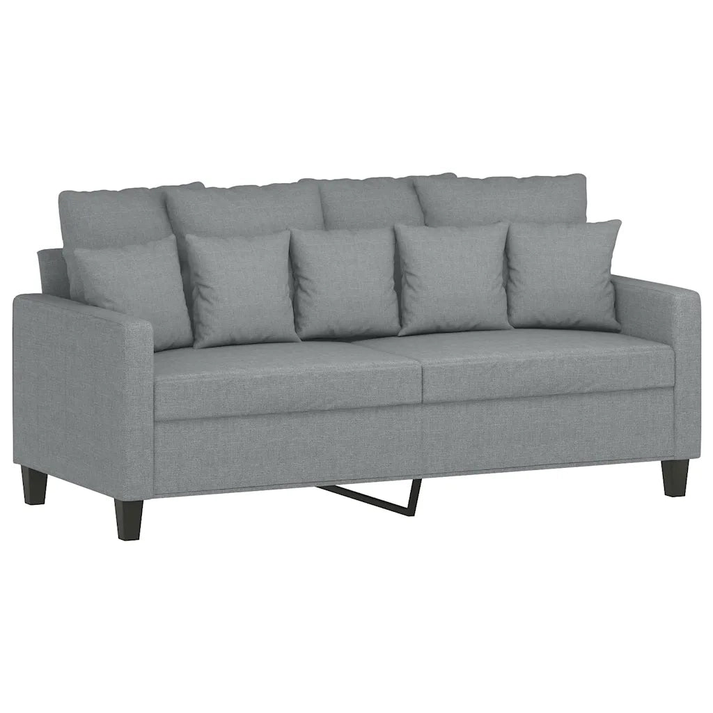 Divano | Divano da soggiorno | Sofa a 2 Posti Grigio Chiaro 140 cm in Tessuto