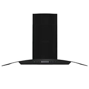 Cappa Aspirante a Muro Acciaio Inox 756 m³/h 90 cm Nera 50708