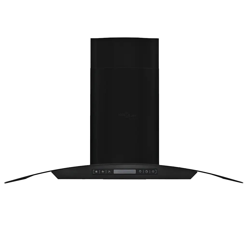 Cappa Aspirante a Muro Acciaio Inox 756 m³/h 90 cm Nera 50708