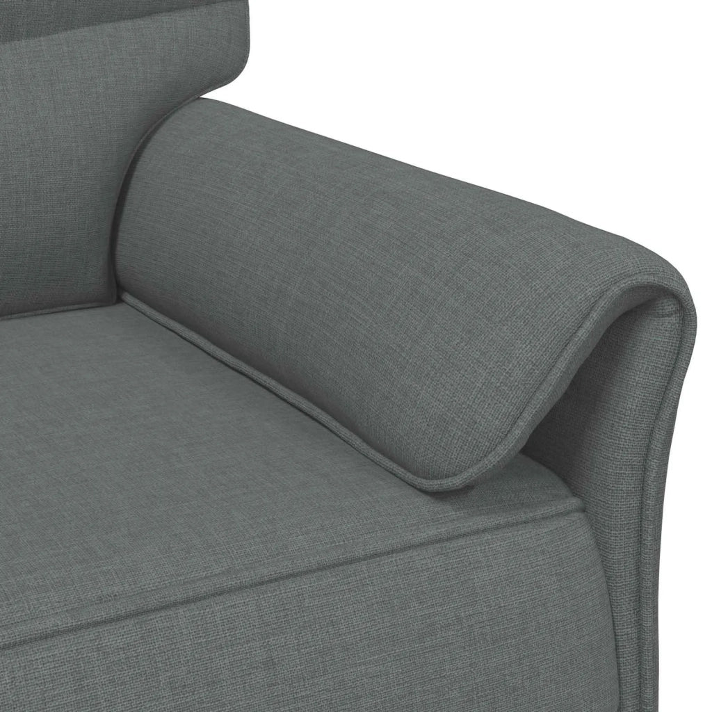 Set di divani 2 pz Grigio Scuro Tessuto 3424858