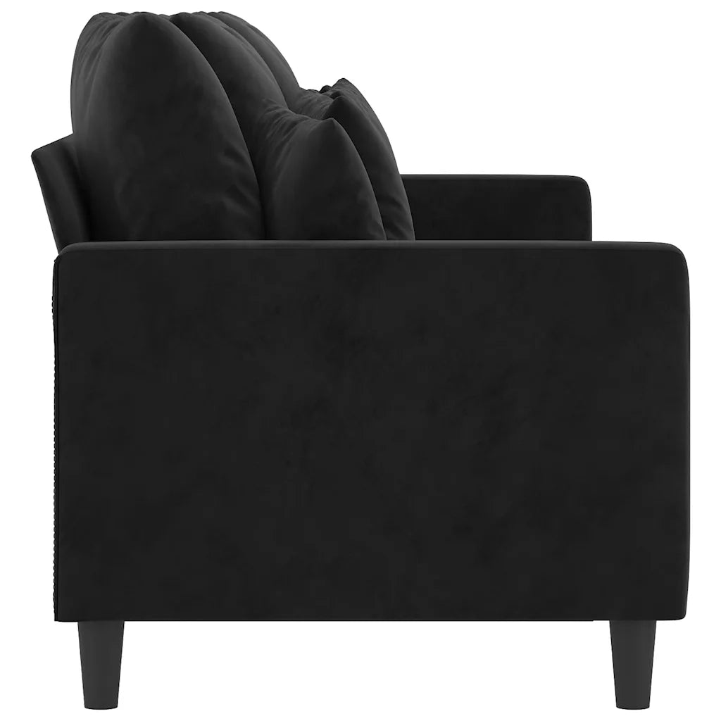 Divano a 3 Posti Nero 180 cm in Velluto 359318