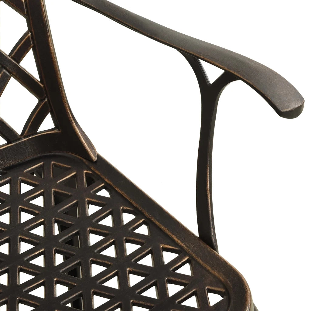 Set da Bistrot 3 pz in Alluminio Pressofuso Bronzo 3070583