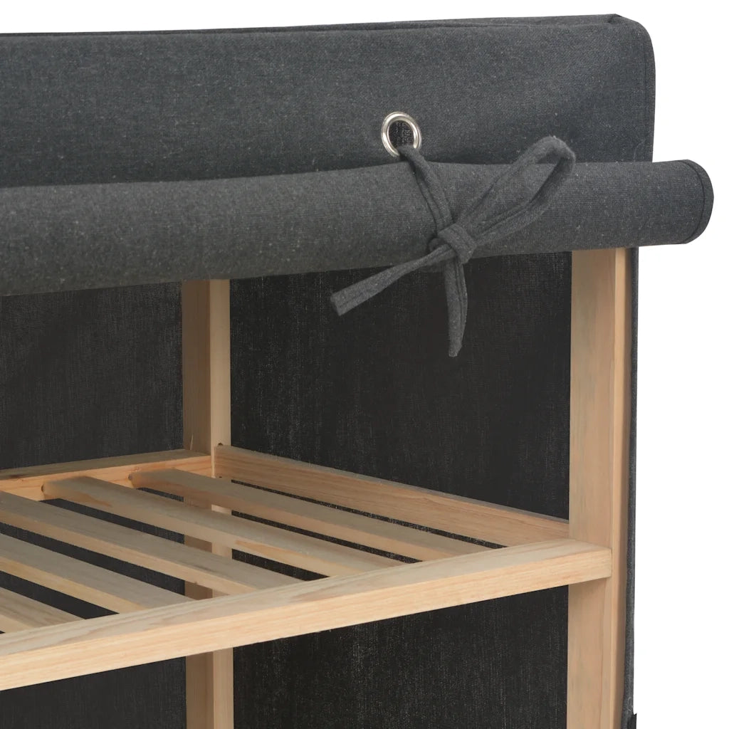 Armadio Grigio 135x40x170 cm in Tessuto cod mxl 68815
