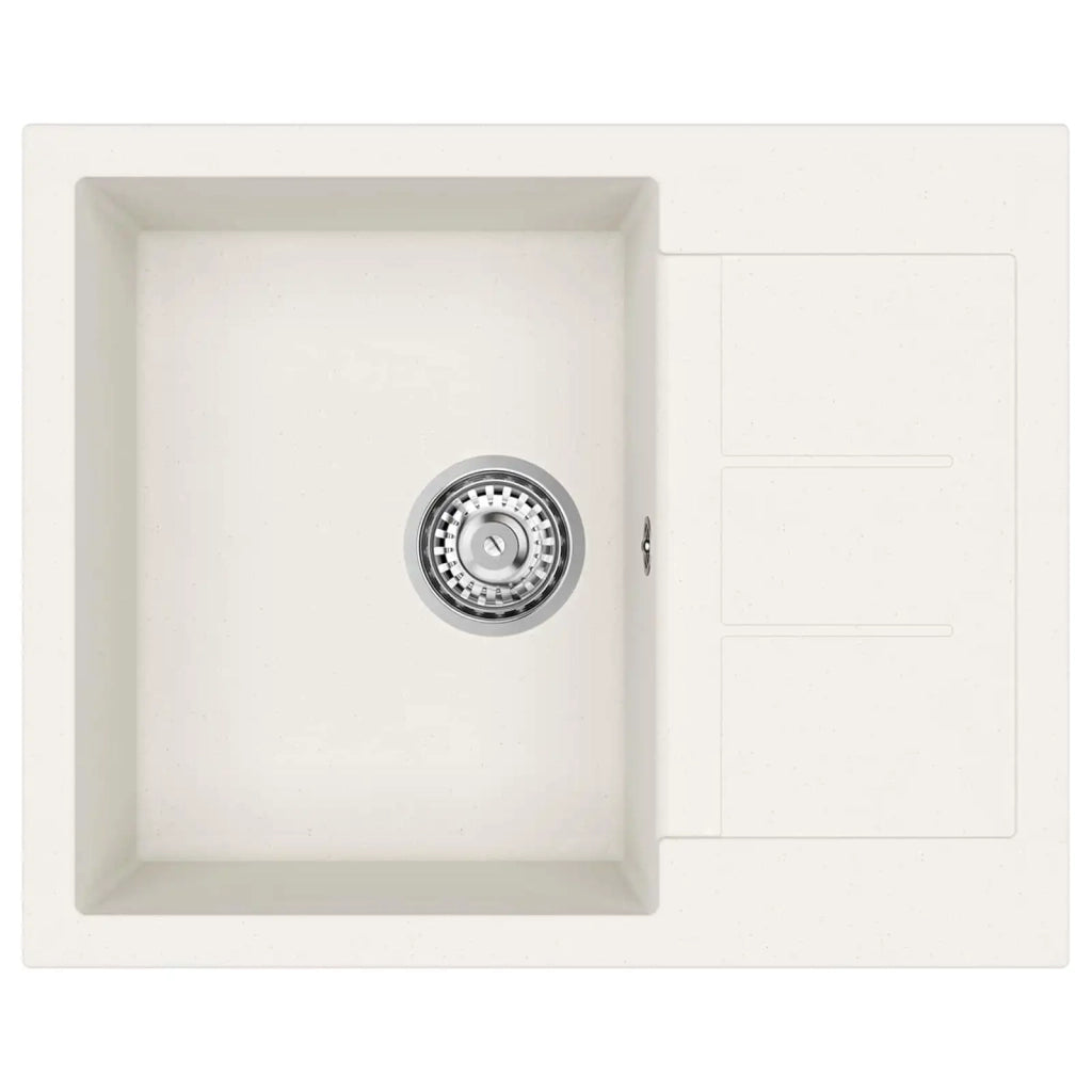 Lavello Bianco 620 x 500 mm 80% Quarzo e 20% Resina CFW7520849