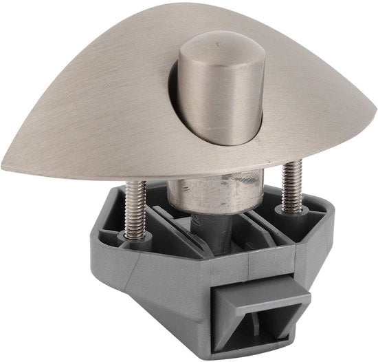 Chiusura automatica per porta armadio - Diametro compatibile 12-25mm - Incluso set di 10 accessori - Facile da utilizzare - Blocco di sicurezza con pulsante - Senza chiave - Adattatore per porta armadio