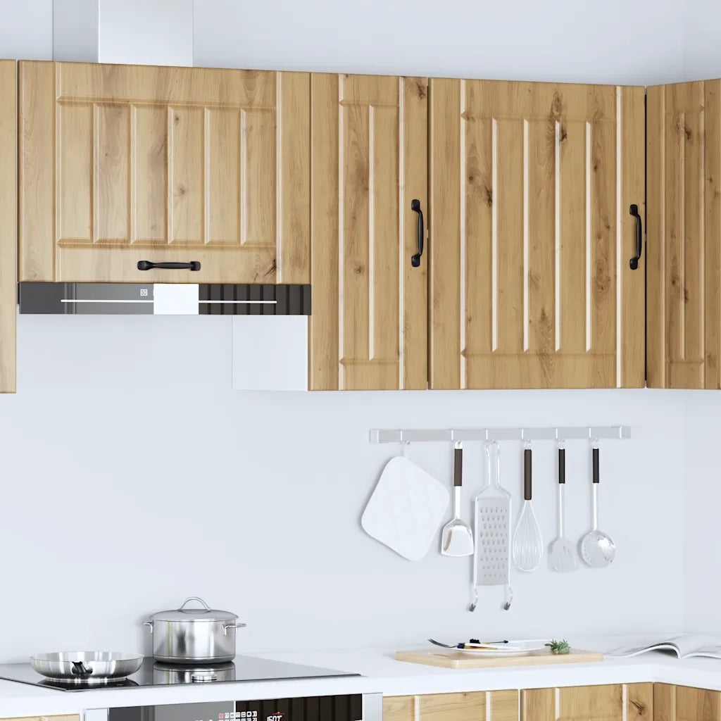 Pensile da Cucina Lucca Rovere Artigianale in Legno Multistrato 853786