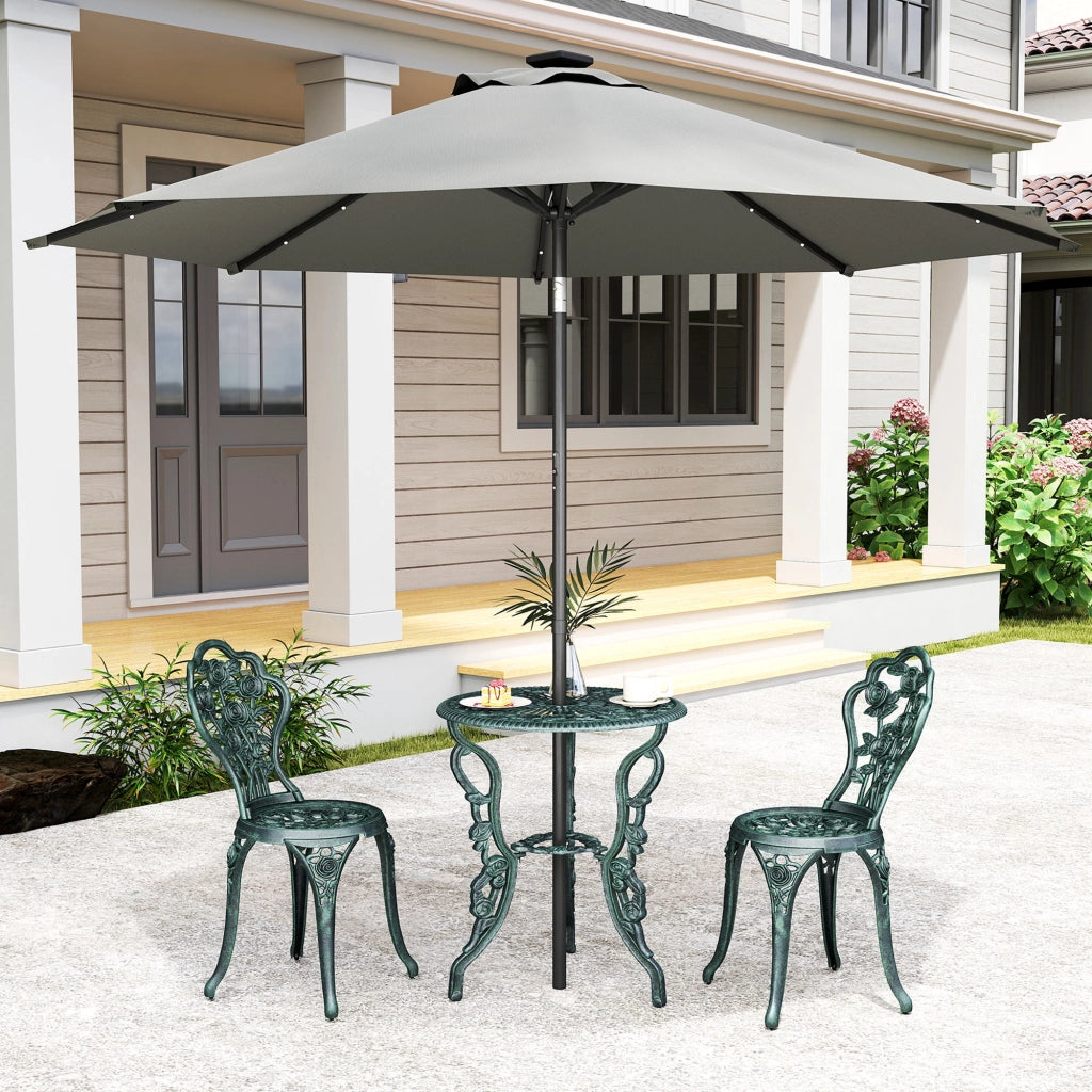 Set Bistrot 2 Posti per Esterno ¨C Zephmum ¨C Antracite Gussaluminium