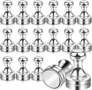 Pacco di 16 magneti forti neodimio, 12 mm x 16 mm magneti forti, piccoli magneti per lavagne bianche, frigoriferi, tabelloni, pannelli di aggancio, ufficio