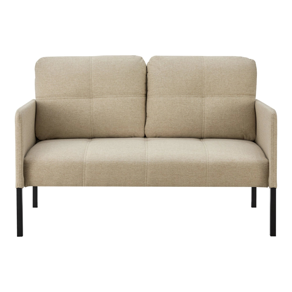 Divano 2 posti 77 x 119 x 69 cm beige 03_0006706