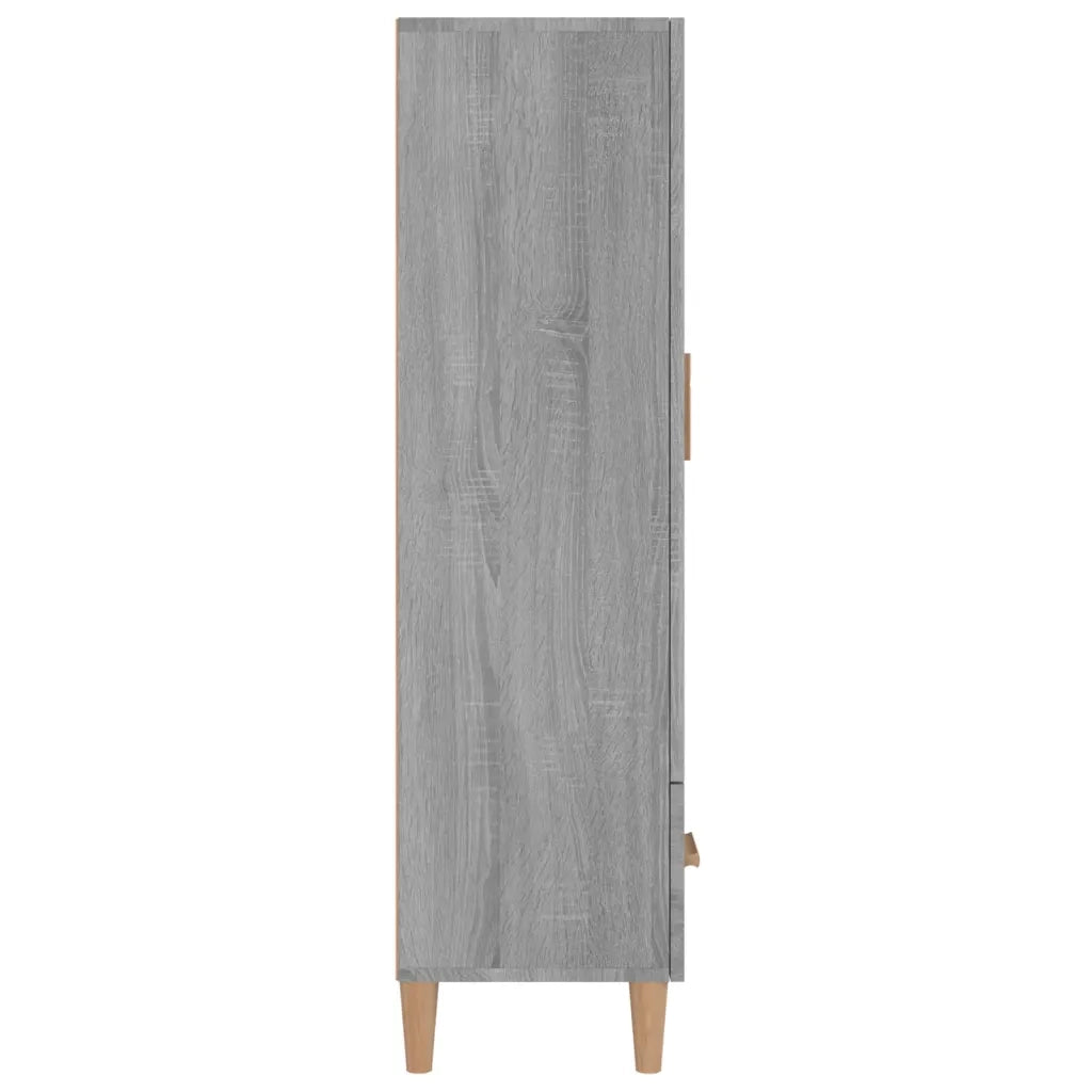 Credenza Grigio Sonoma 70x31x115 cm in Legno Multistrato cod mxl 11888