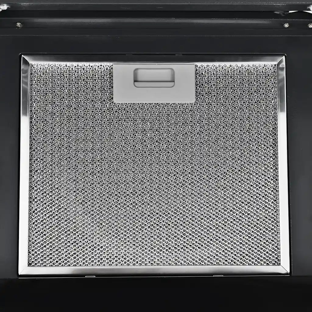 Cappa Aspirante a Muro Acciaio Inox 756 m³/h 90 cm Nera 50705