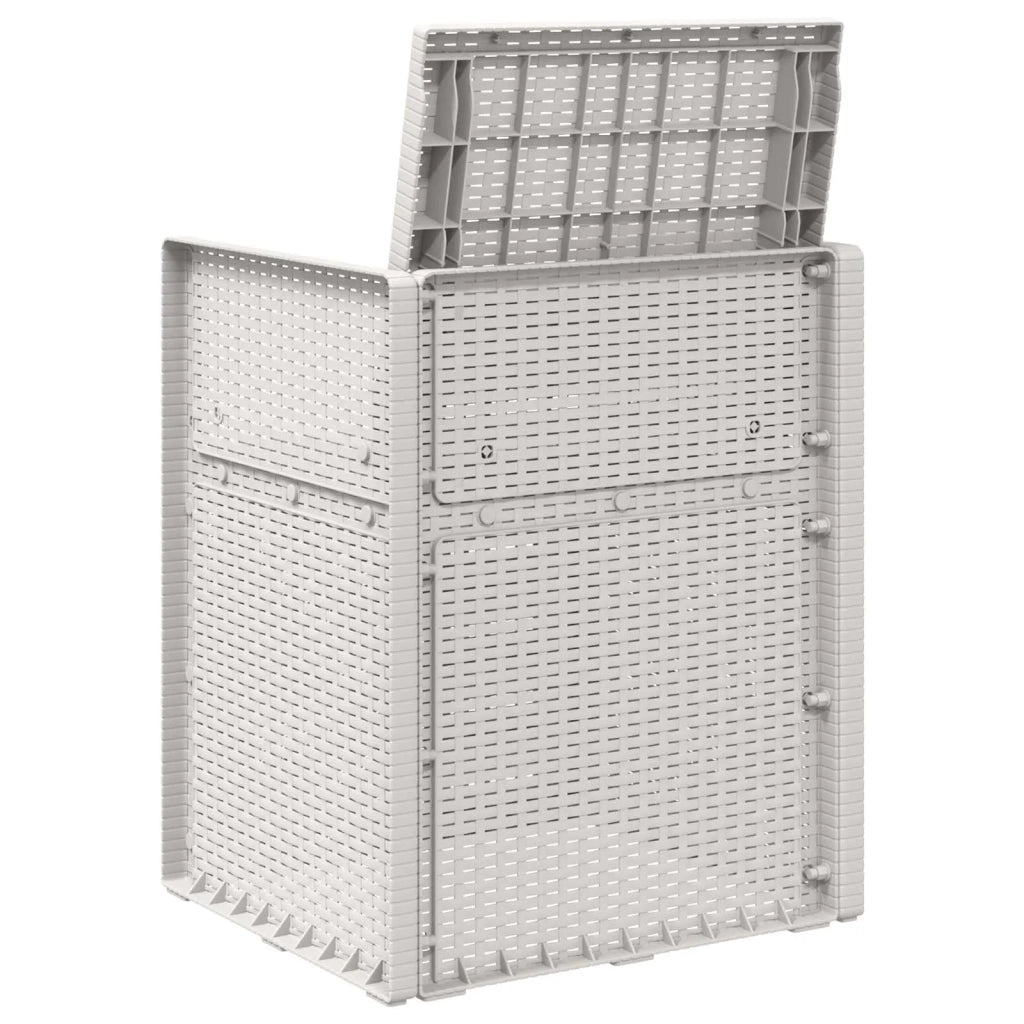 Sedie da pranzo da giardino 2 pcs Bianco PP 899963