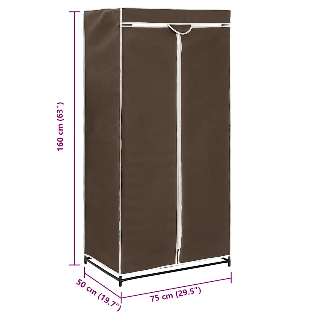 Armadio Marrone 75x50x160 cm 282438