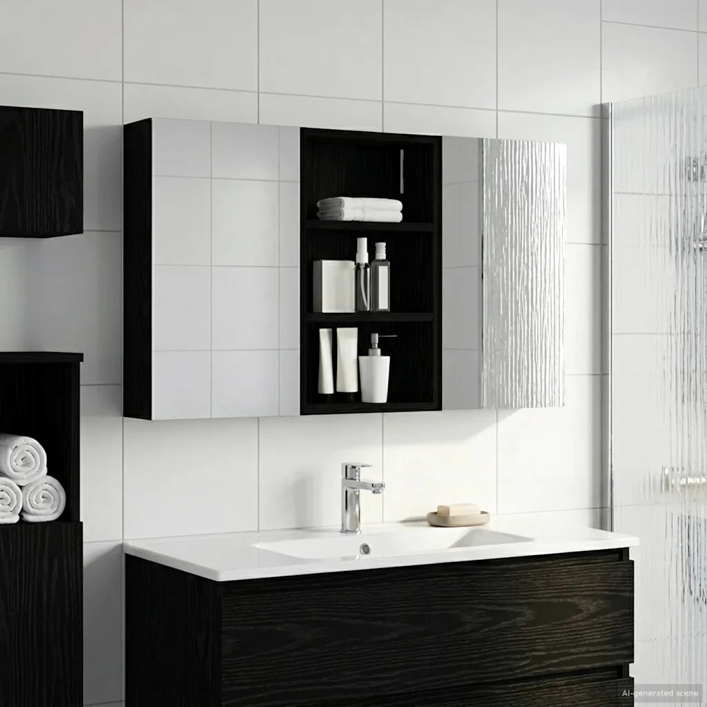 Set di Armadi da Bagno con lo scaffale 3 pcs 90 x 10,5 x 50 cm 3403665