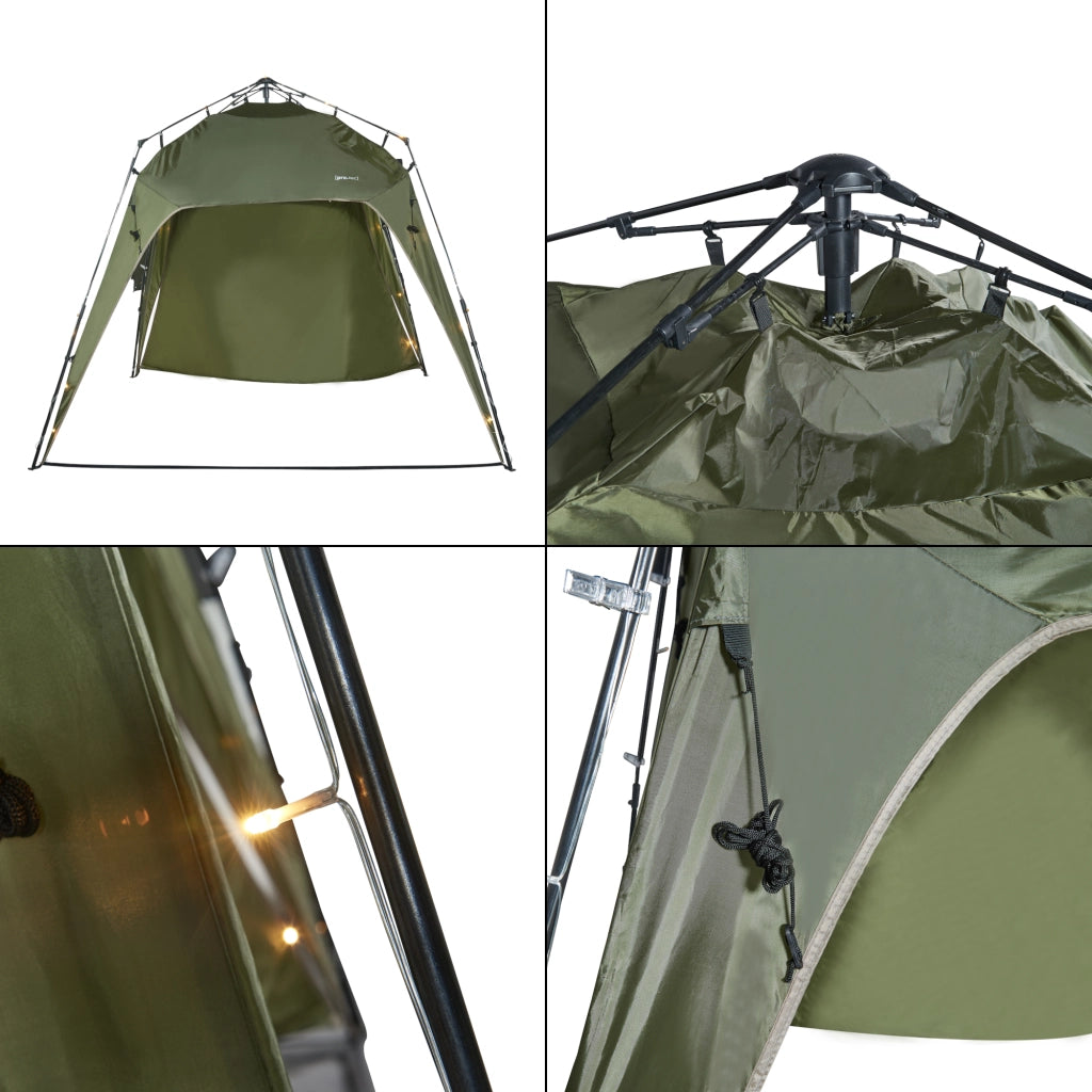 Gazebo pop-up Barendrecht con Illuminazione a LED - Verde pro.tec
