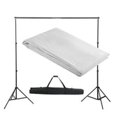 Kit completo per studio fotografico + fondale bianco senza soluzione di continuità 3x3 m studio fotografico/video professionale 1802012/4