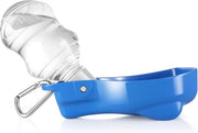 Fiaschetto per cani in viaggio - 280 ml, bottiglia d'acqua portatile, fiaschetto per cani, fiaschetto per animali domestici per viaggi all'aperto, escursioni, allenamento - blu