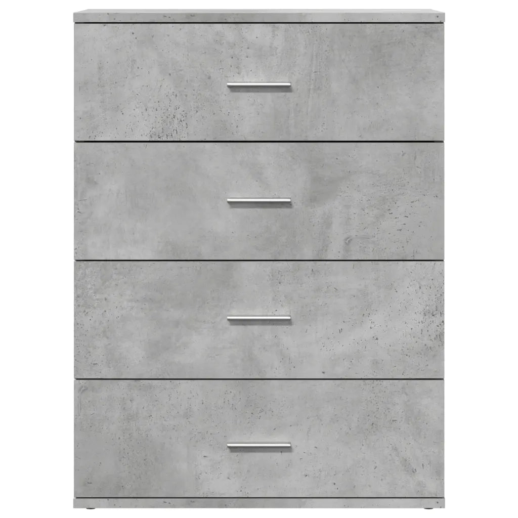 Credenza | Madia | Buffet da pranzo | Armadio da pranzo Grigio Cemento 60x39x80 cm in Legno Multistrato