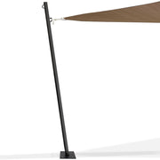 IDMarket - Pali per vele ombreggianti H.220 CM con pali e basi in acciaio