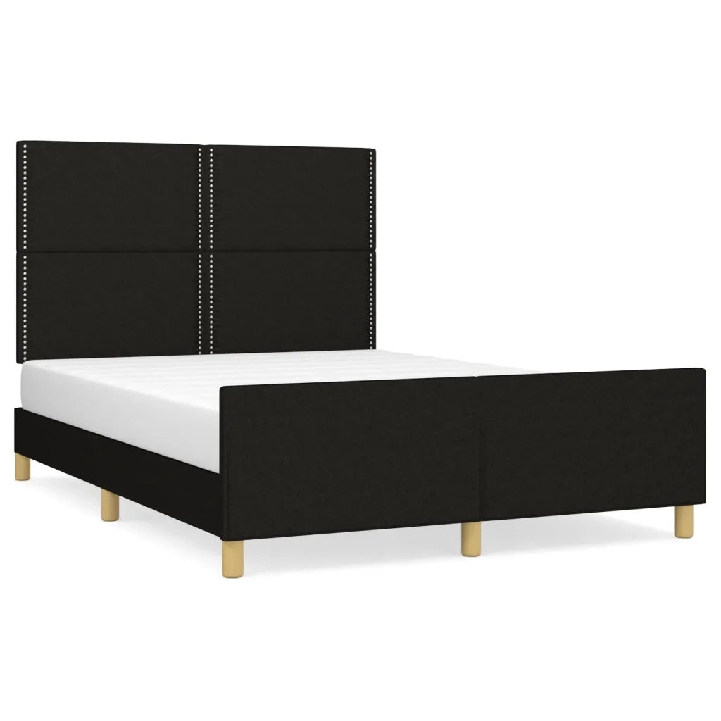 Giroletto senza Materasso Nero 140x190 cm in Tessuto 3124970