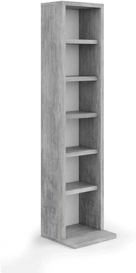 Scaffale porta cd, Bianco, 21 x 91.8 cm Set grande da 2