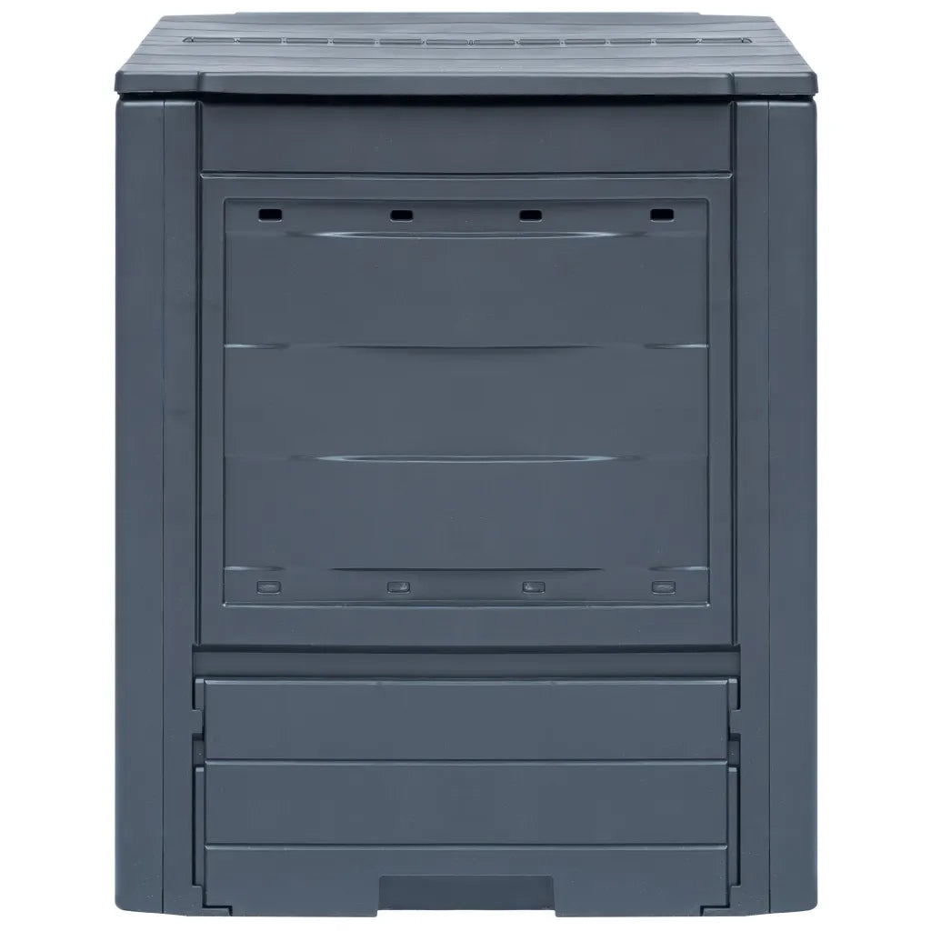 Compostiere per Giardino 2 pz Grigio 60x60x73 cm 520 L 278919
