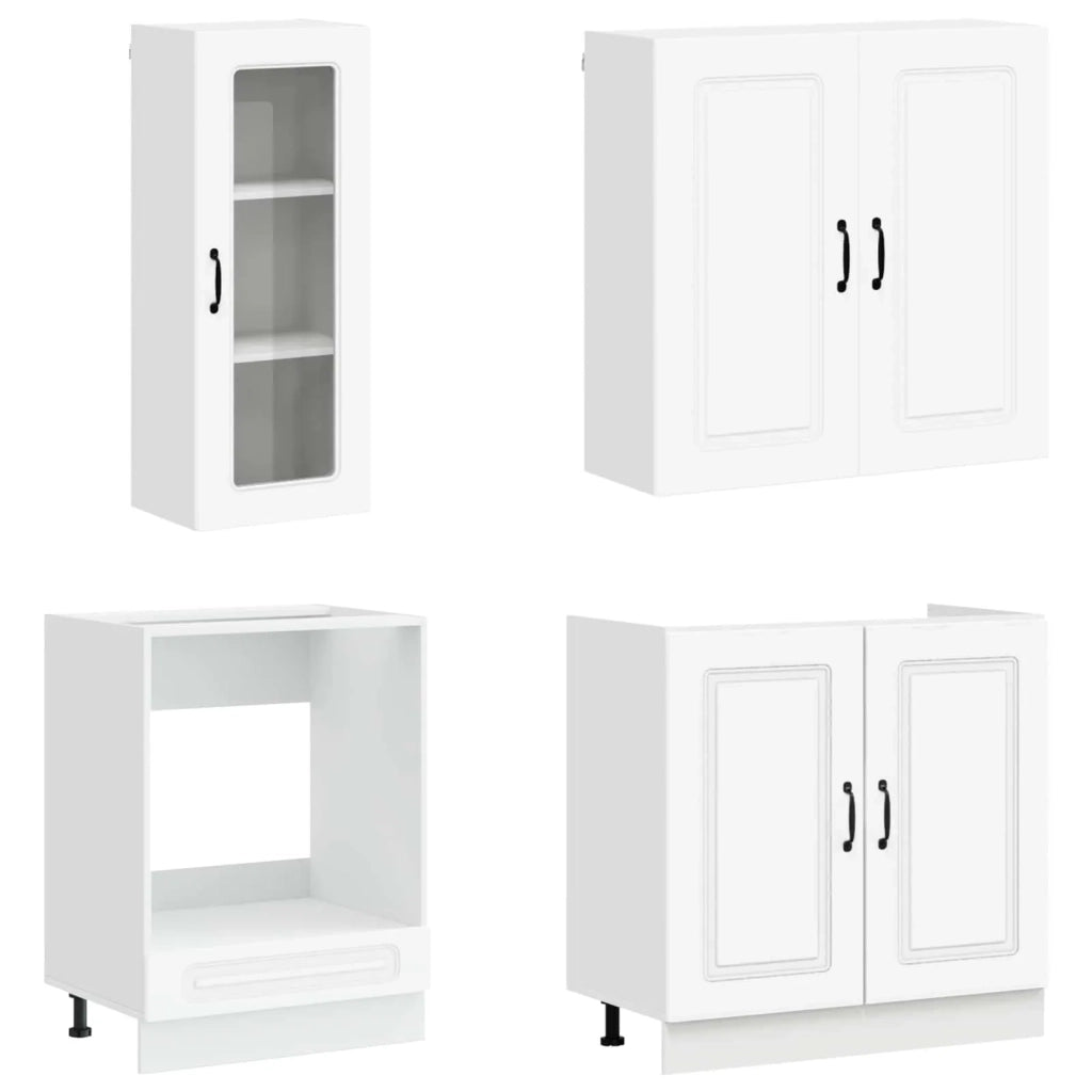 Unità Cucina KALMAR 8 pcs Bianco Legno ingegnerizzato 3438381