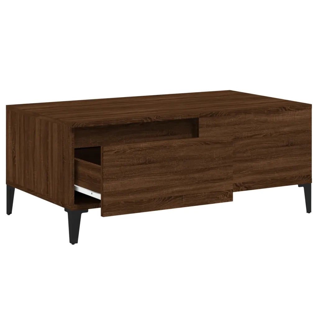 Tavolino da Salotto Rovere Marrone 90x50x36,5 cm in Multistrato 821123