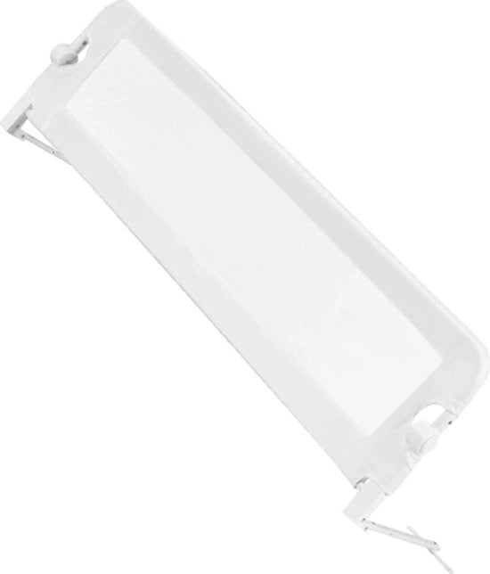 Barriera di protezione per lettino, 150 x 40 x 42cm, cancello di sicurezza pieghevole per bambini, protezione per lettino convertibile, lettino per gemelli, doppio, Barriera di protezione per letto matrimoniale (Bianco, 150 x 40 x 42cm)