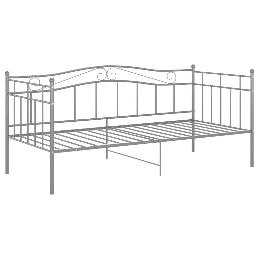 Telaio Divano Letto Grigio in Metallo 90x200 cm