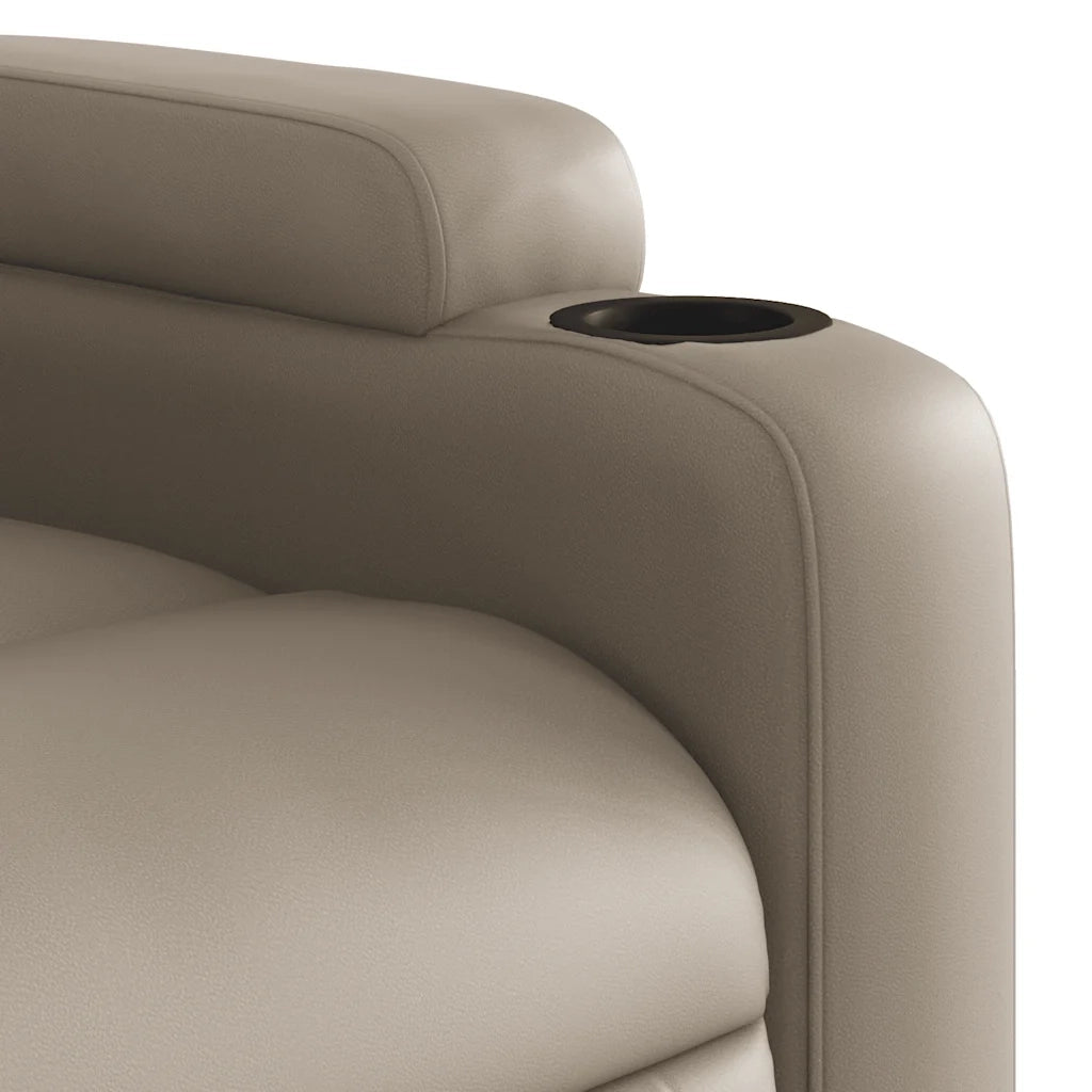 Poltrona Massaggiante Reclinabile cappuccino in Similpelle 372440