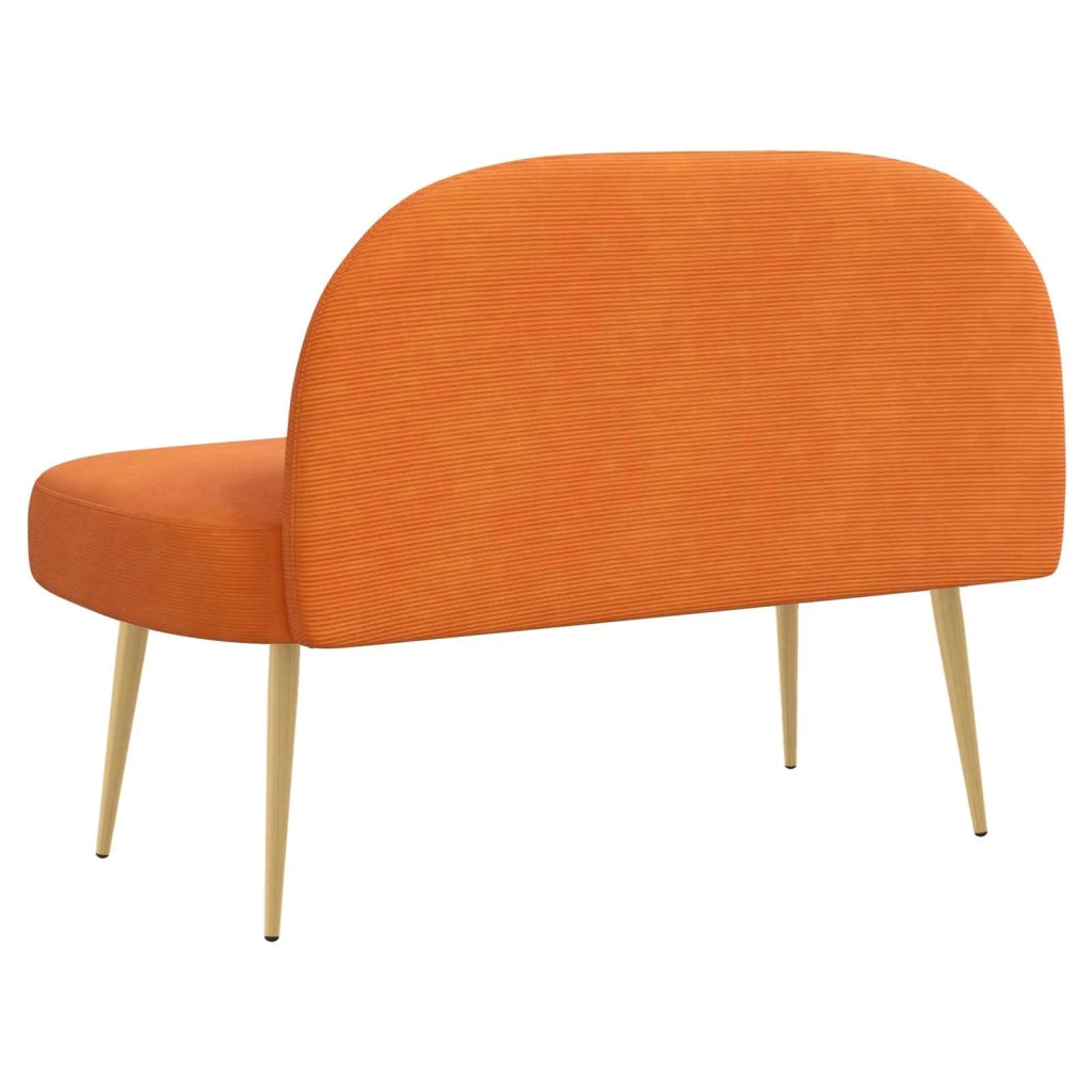 Panchina imbottita con schienale Arancione 110 x 60 x 76 cm 42040783
