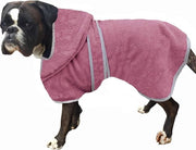 Badia per cani, asciugamano per cani, asciugamano per cani grandi e piccoli, 100% cotone, badia, morbida, comoda per cani, con cappuccio e cinturino