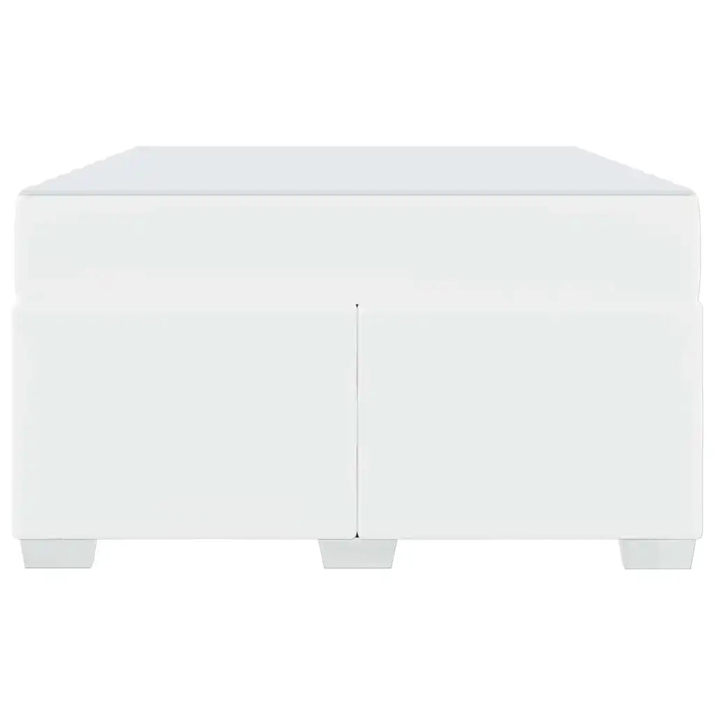 vidaXL Struttura del letto Bianco 120 x 200 cm Pelle sintetica