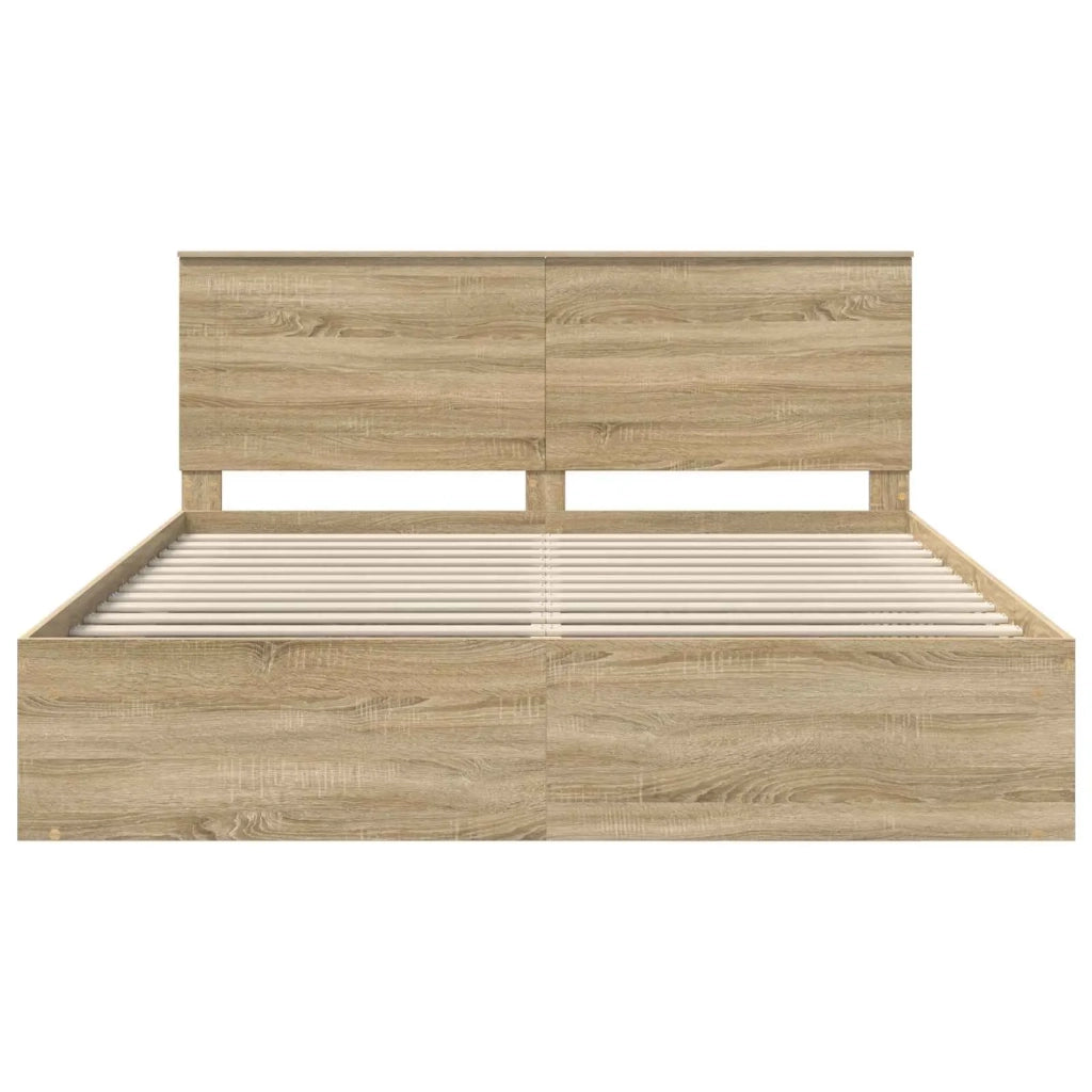 Struttura del letto Sonoma 200 x 200 cm Pino massello 3409311