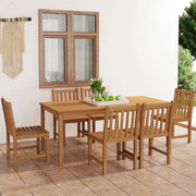 Set da pranzo da giardino 7 pz 180x90 cm in legno massello di teak 3059941