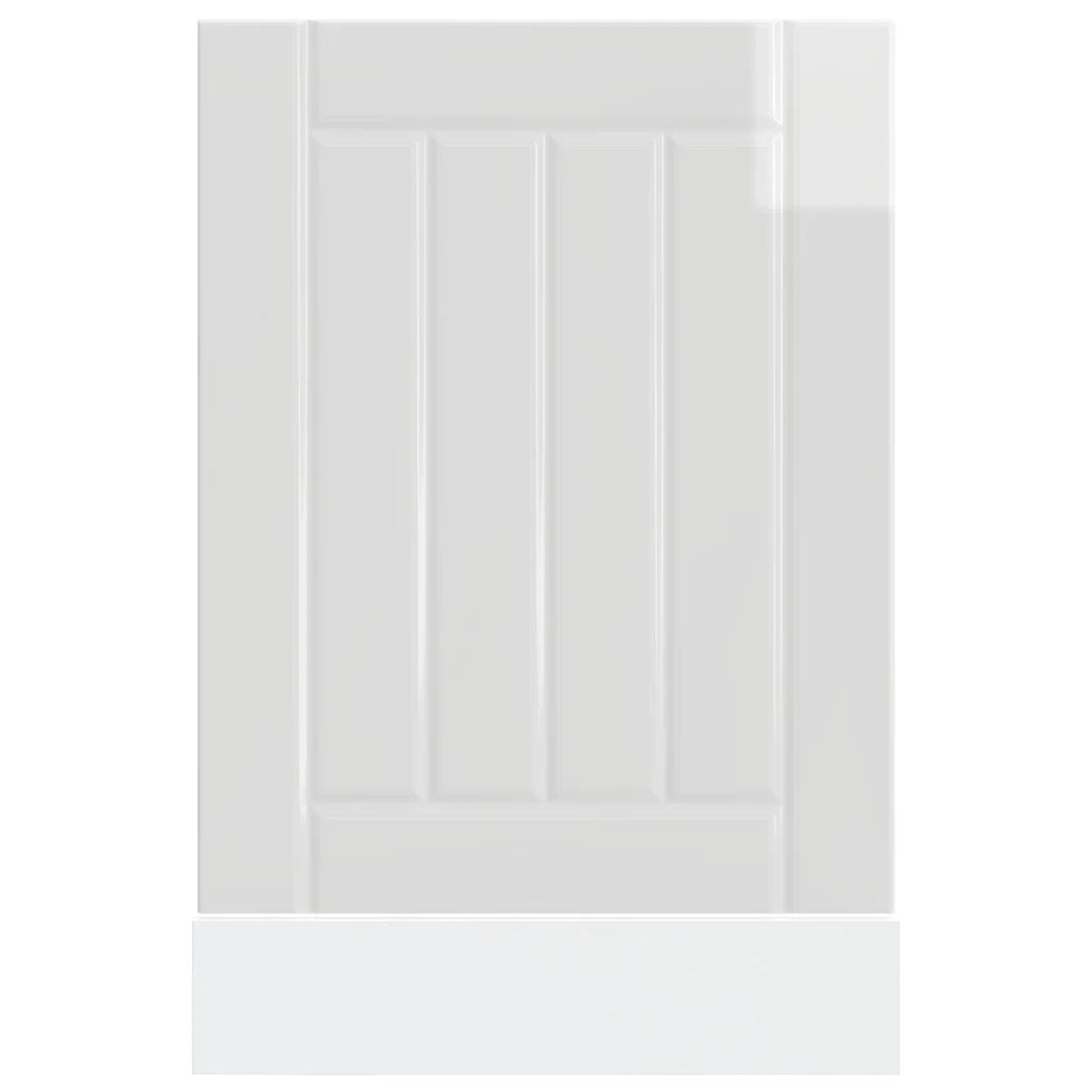 Pannello Lavastoviglie Lucca Bianco Lucido in Legno Multistrato 853889
