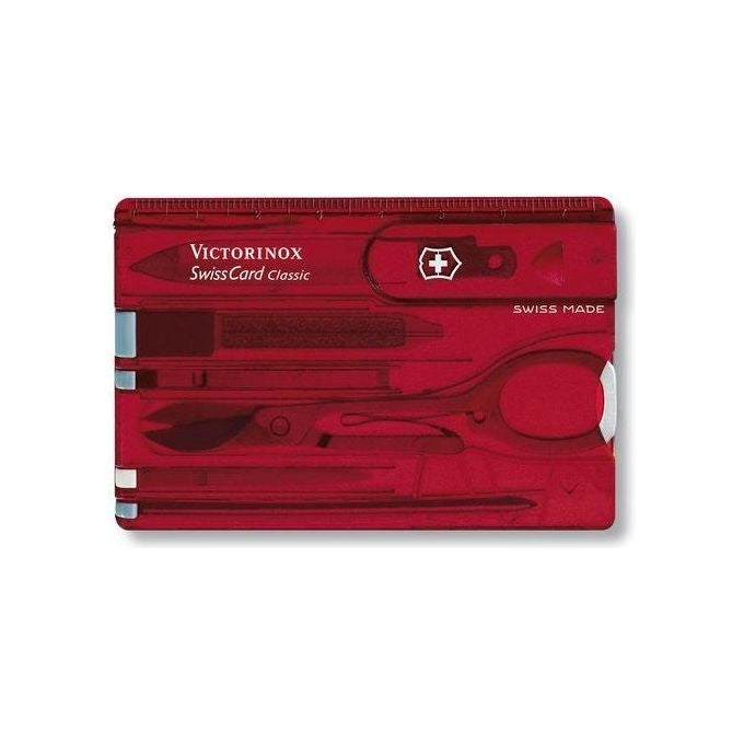 Victorinox SwissCard Classic Rosso, Trasparente ABS sintetico
