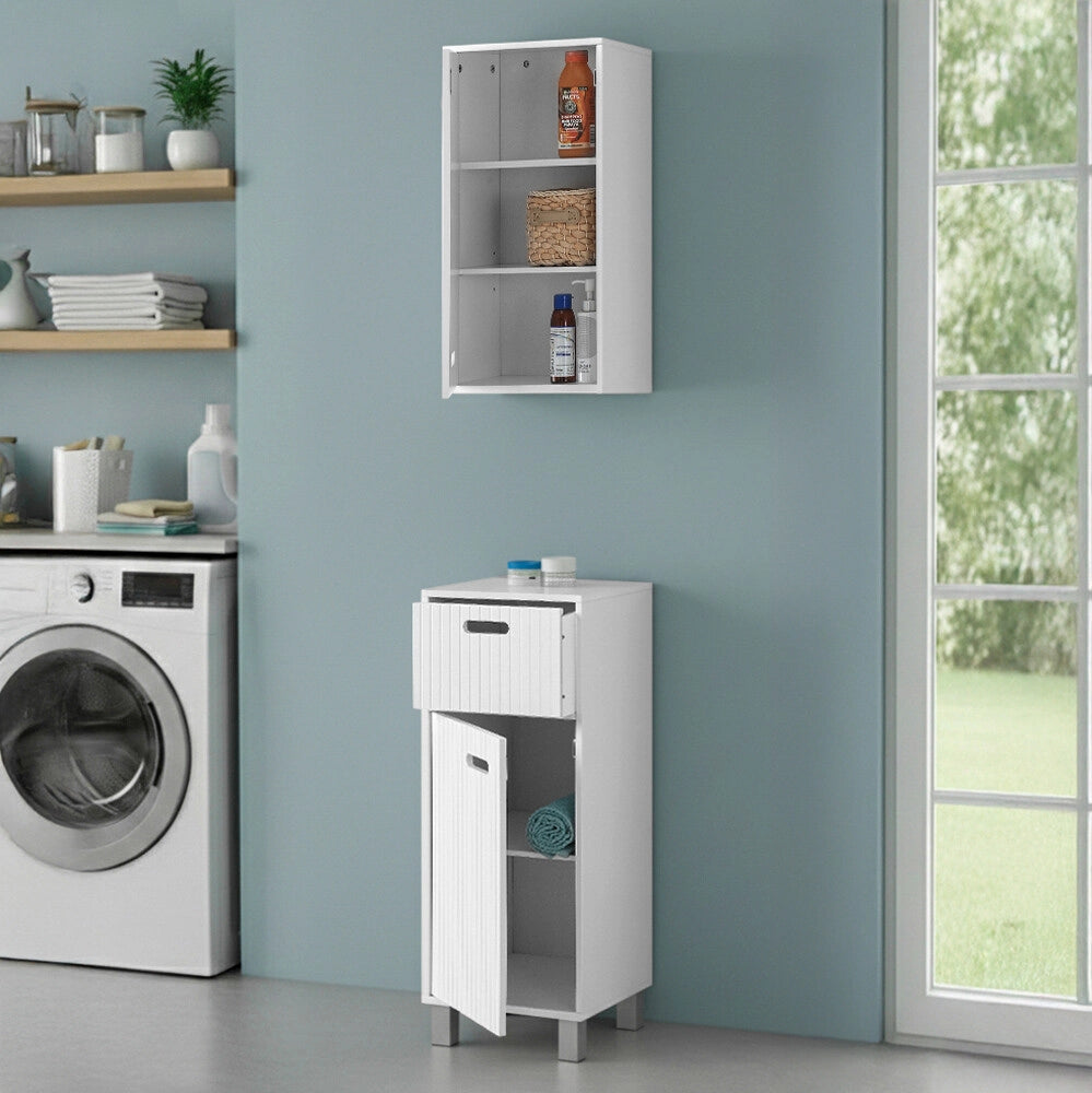Pensile bagno 60 cm bianco con 1 anta Fast