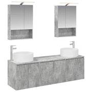 Set di Armadi da Bagno 5 pcs Grigio Cemento 3406562