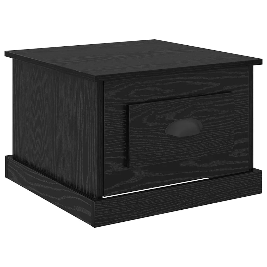 Tavolino da salotto con cassetto Rovere Nero 50 x 50 x 35 cm 881372