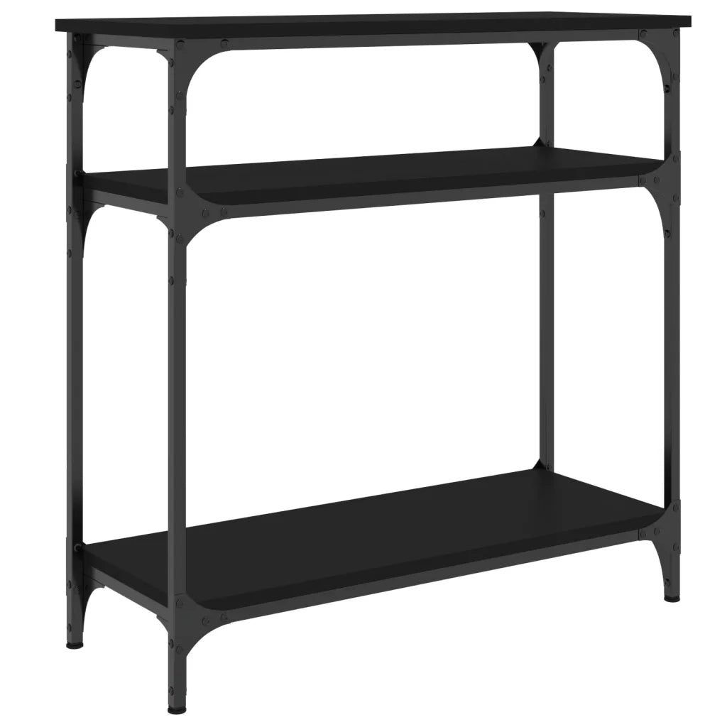 Tavolino Consolle Nero 75x29x75 cm in Legno Multistratocod mxl 83331