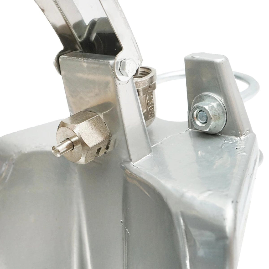 Abbeveratoio in alluminio con Paletta a Pressione 2.5L, abbeveratoio Automatico in alluminio e palettta per Bestiame
