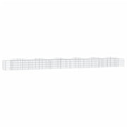 Gabbione ad arco rialzato 600 x 50 x 50 cm in ferro zincato Argento 02_0039940