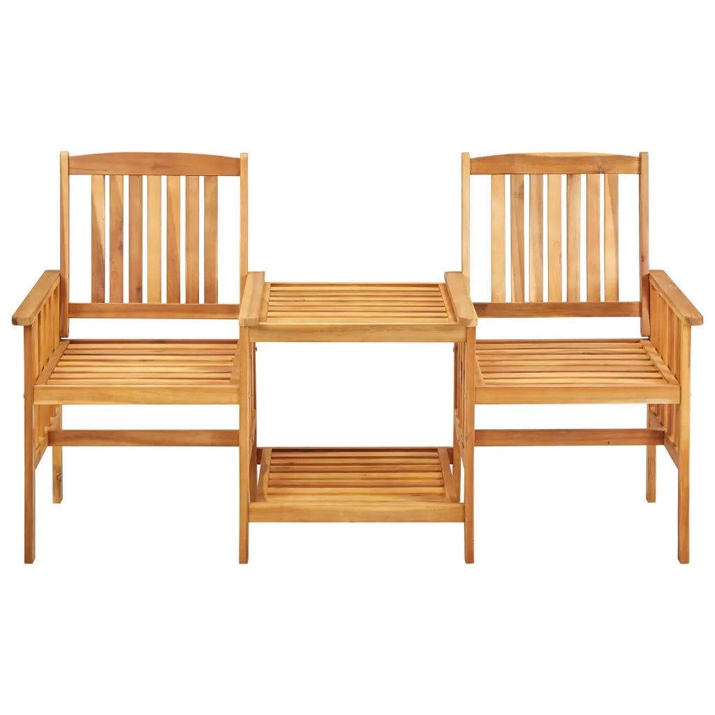 Sedie da Giardino con Cuscini e Tavolino in Massello di Acacia cod mxl 40593