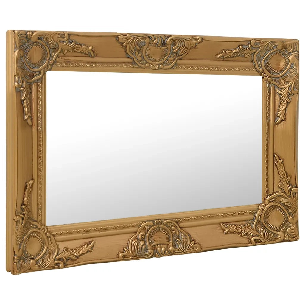 Specchio da Parete Stile Barocco 60x40 cm Oro cod mxl 40088