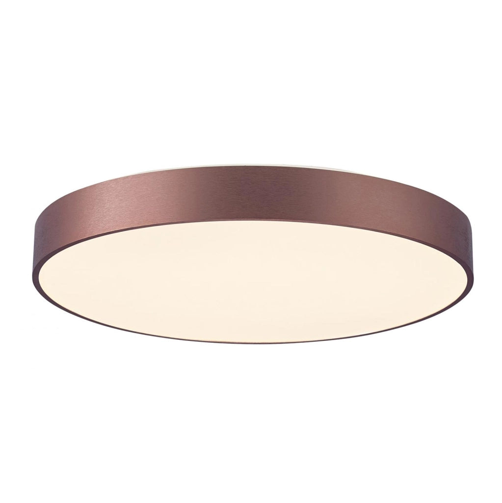 Plafoniera tonda LED 42W MENKAR 400 CCT 3000K 4000K lampada soffitto parete luce interni 3200lm 40cm 230V COLORE MARRONE